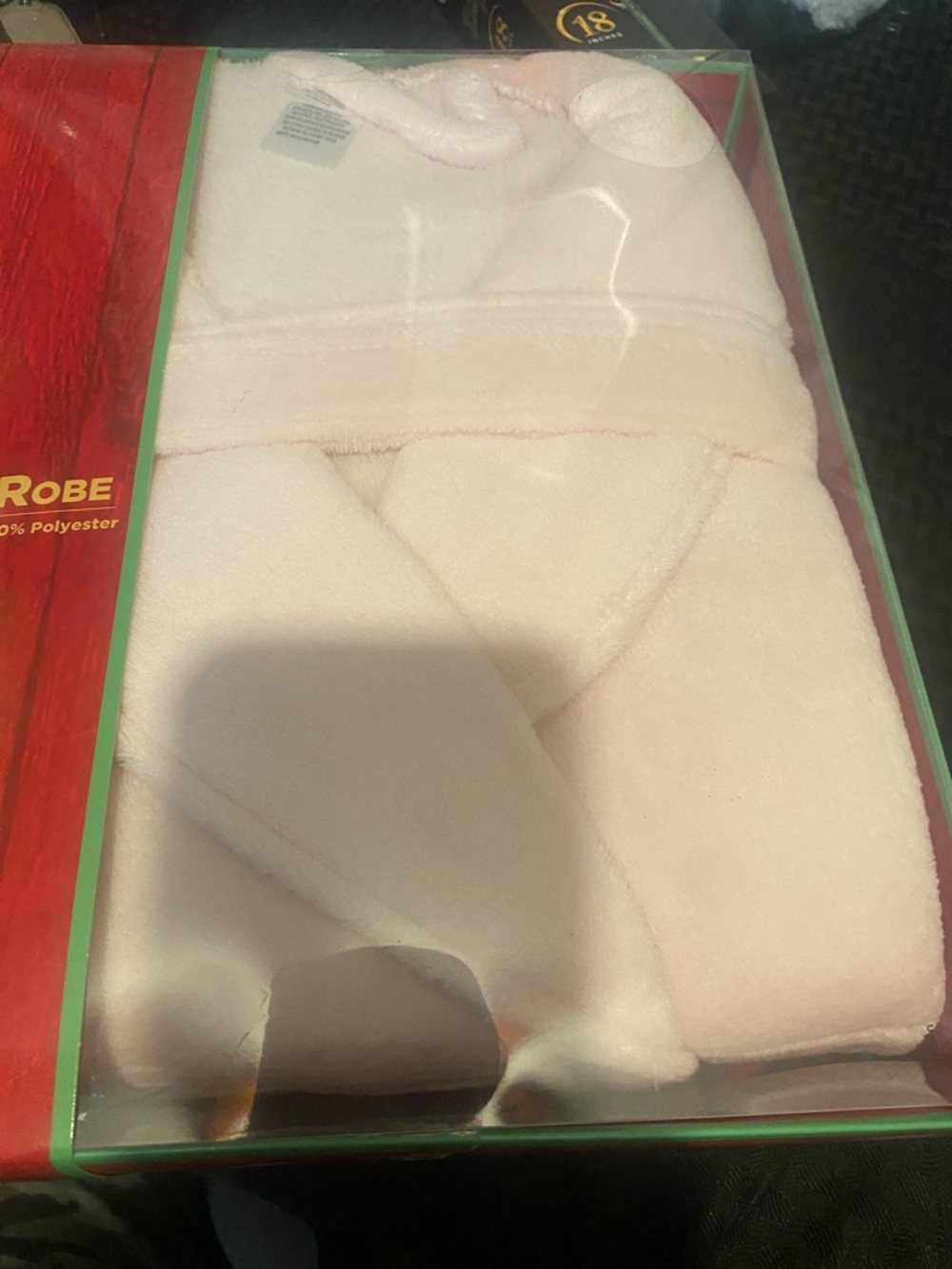 Plush Robe one size fits all 100% Polyester Pink by Mayfair Smart Trend New